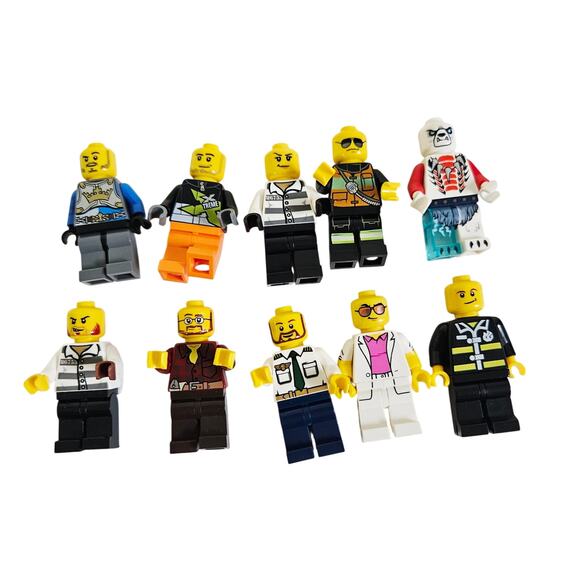 Lego Mini Figurines 10 PC Bundle Career Villains Variety Random Pack Ninjano - Picture 1 of 3